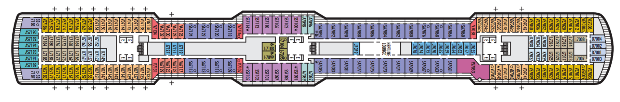 Deck 7 - Schubert Deck plan
